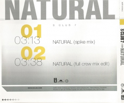 US Promo (Back)
