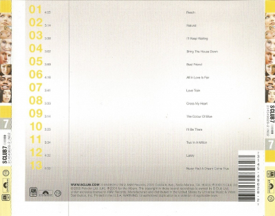 US Album (Original Rerelease - Back)
